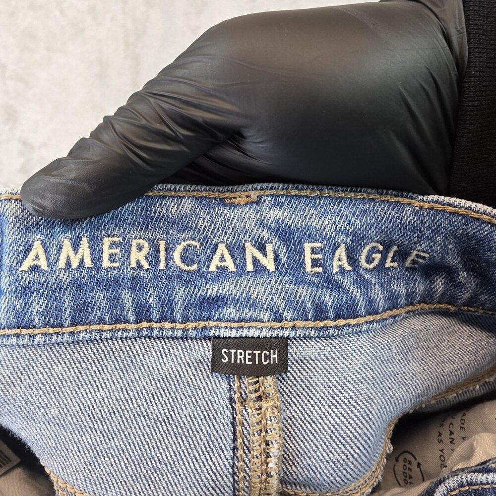 American Eagle Outfitters 90s Boyfriend Jeans Womens 000 High Rise Distressed - Picture 3 of 13